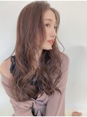 大人女子におすすめウェーブ×透明感カラー×レイヤーカット