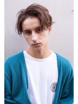 オースティン 調布アミックス(AUSTIN) ツイストパーマ七三オールバックマッシュウルフスリークショート