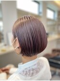すっきり、丸みショートスタイル