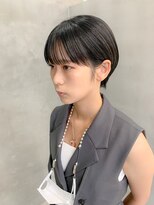 テトヘアー(teto hair) マッシュショート、耳かけショート、ブルーブラック
