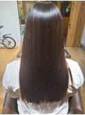 酸性ストレート+髪質改善トリートメントてんこ盛り