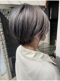 シルバーベージュ×ショート☆