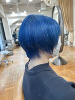 オブヘアーギンザ(Of HAIR GINZA) 青髪ショート