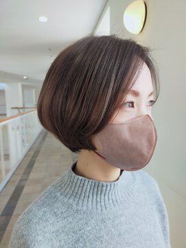 ビュートリアム 神戸(BEAUTRIUM) 丸みショート/ベージュ/ひし形シルエット/小顔/20代/30代/40代/