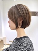 小顔可愛い大人ショートボブ