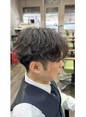 無造作センターパート