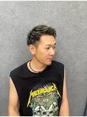 ツーブロックアップバング×ハイライト