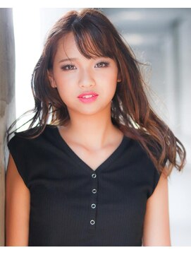 アース 菊名店(HAIR&MAKE EARTH) ナチュラルハイライトのロングレイヤー