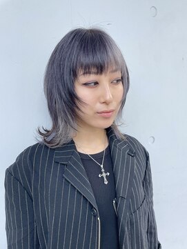 カリーナコークス 原宿 渋谷(Carina COKETH) グレー/インナーカラー/ダブルカラー/顔周りレイヤー/オージュア