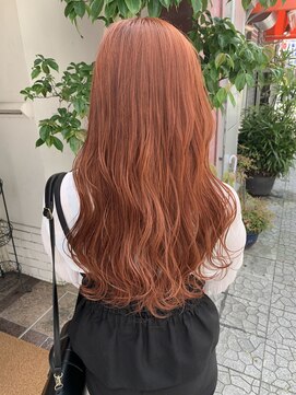 ボアップ(boappu) #オレンジカラー#ケアブリーチ#髪質改善トリートメント