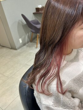 ソワン ドゥ ブレス フラン 東花園店(soin de brace Fran) ピンクインナーカラー