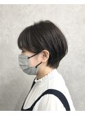 シークレットハイライト マッシュショート アッシュグレージュ