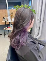 エン(en)&nbsp;インナーカラーハイトーンラベンダーパープルダークアッシュ