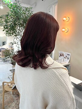 ピピバイヨーク(pipi, by yoke.) ミディアム/艶髪カラー/ローズブラウン