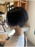 小顔補正立体カット×ナチュラル丸みボブ 10代20代30代40代50代