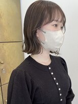 パークレーン アイス イヴェン(park lane ICI yeven)&nbsp;顔まわりカット　ボブ　ラベンダーベージュ　ブリーチなし　rena