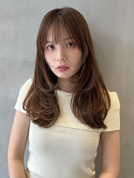 ニコ トウキョウ 渋谷(nico TOKYO) ロングレイヤーカット/透明感カラーオリーブベージュ