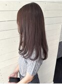 ラベンダーグレージュ/内巻きワンカール/ロング/髪質改善