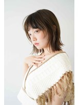 シェル 吉祥寺(shell) くびレイヤーエモージュグレージュカラーくびれショート/吉祥寺