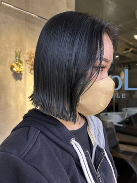 スタイル スマート サロン(STYLE smart salon) 【kanae/藤沢】切りっぱなしボブ/ブルーブラック