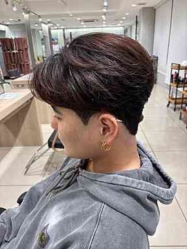 アッシュ 高幡不動店(Ash) ツーブロック刈り上げ韓国風ダウンパーマセンターパート