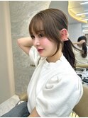 韓国レイヤー/韓国風/ボブ/髪質改善/黒髪/ブリーチなし〔池袋〕