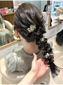 ふわふわ編みおろしアレンジ