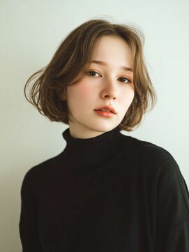 シェル 吉祥寺(shell) くびレイヤーエモージュグレージュカラーくびれショート/吉祥寺