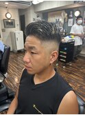 スキンフェード×メッシュ　フェザーアップ