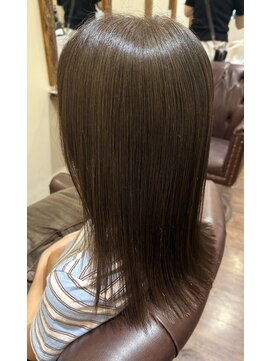髪質改善ヘアエステサロン オプシア(OPSIA) オリーブブラウン×赤みなしカラー