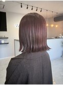 カシスブラウン/切りっぱなしボブ