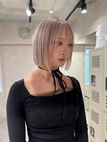 ハイプ(HYPE) ブリーチ&ダブルカラー/ブロンドボブ/ホワイトベージュ