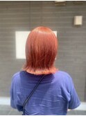【艶髪】髪質改善　ピンクオレンジ