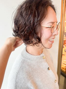 【morio原宿】簡単スタイリング　パーマ　ショートボブ