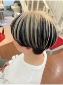 大人ショート　デザインカラー　30代 40代