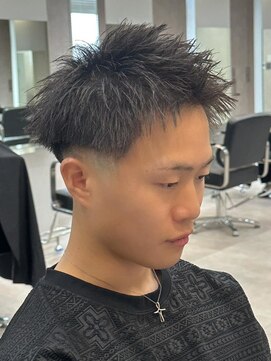 エルマーク 京都駅前(L-MARK) スパイキーショート/短髪/ツーブロック/メンズ/men's