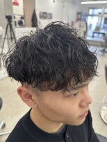 テンション(tension)&nbsp;メンズカット波巻ツイストスパイラルパーマ札幌大通バスセンター