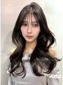 仙台前髪顔周り結べるレイヤーカット韓国ブルーブラック