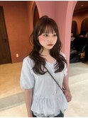 巻いた時ふんわりするレイヤーカット"♪