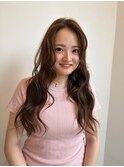 ブリーチなしダブルカラー×ブラウンベージュ