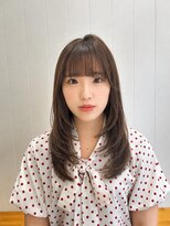 ビューバイネオリーブ 用賀店(Beau'r by neolive)&nbsp;ストレートパーマ縮毛矯正ダークパープル夏ミルクブラウン[用賀]