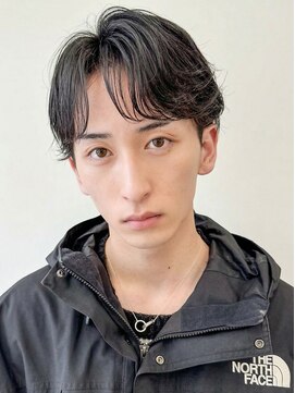 アース オーセンティック 関内店(EARTH Authentic) センターパートハンサムショートカットメンズカット清潔感