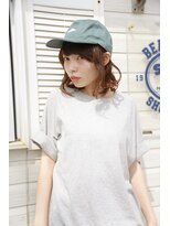 コットン 平塚店(Cotton)&nbsp;【cotton平塚】シースルーバング/ミディ/シナモンカラー
