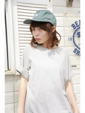 コットン 平塚店(Cotton) 【cotton平塚】シースルーバング/ミディ/シナモンカラー