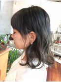 ハイライトグラデーション×インナーグレージュ/デザインカラー