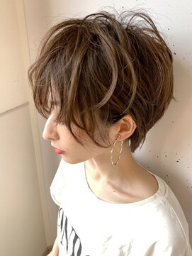 ヴェイン 渋谷(vain) 【vainオフィスハイライト】ベージュショート