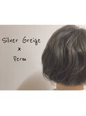 透明感グレージュ＆パーマ☆lablanche