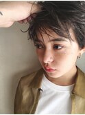 〈スタイリング簡単〉外国人のくせ毛風パーマショート