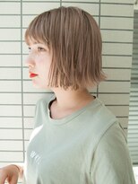 ルティア 池袋(Lutia)&nbsp;切りっぱなしボブ　ミルキーベージュ