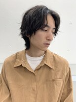 フィフス(fifth)&nbsp;マッシュウルフ　くせ毛風パーマ　かき上げヘア△